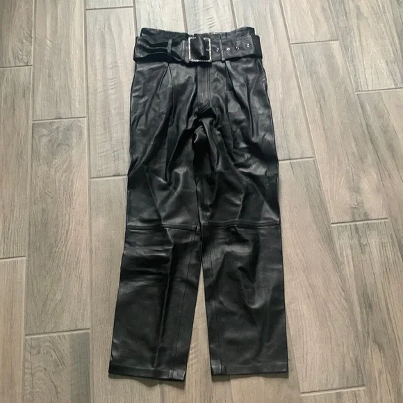 GRLFRND Pants Jumpsuits Grlfriend Leather Pants With